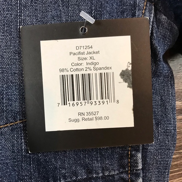 Marithé Francois Girbaud Jeans Women’s Button Down Denim Pacifist Jacket Size XL - Picture 7 of 8